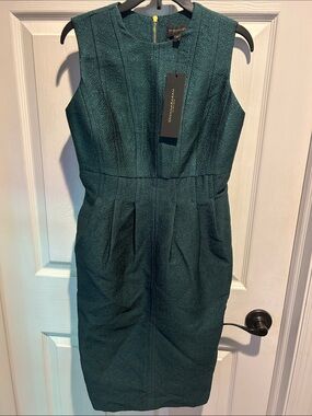 donna karen green dress Linen Blend Floral Midi Shirt Dress | Shirt Dress main image 1